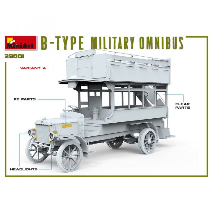 Omnibus Military de B-type - Miniart 39001