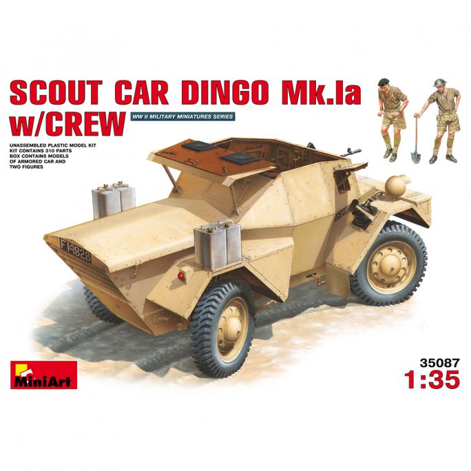 Voiture Scout DINGO Mk.1 avec équipage - Miniart 35087