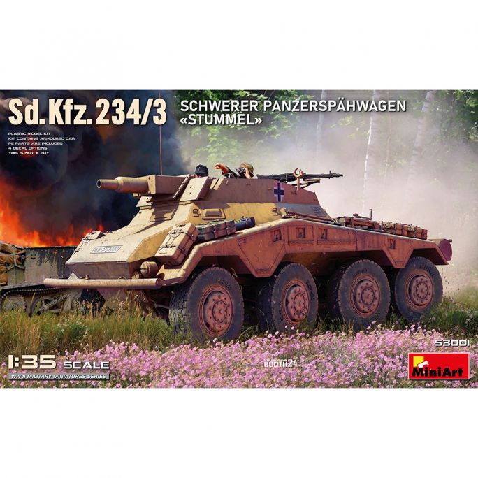 Voiture blindée lourde "Stummel" Sd.Kfz.234/3 - 53001 - 1/35