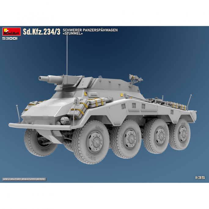 Voiture blindée lourde "Stummel" Sd.Kfz.234/3 - 53001 - 1/35