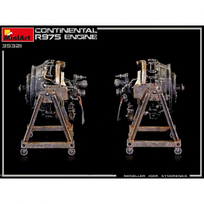 US Continental R975 moteur en étoile - Miniart 35321 - 1/35