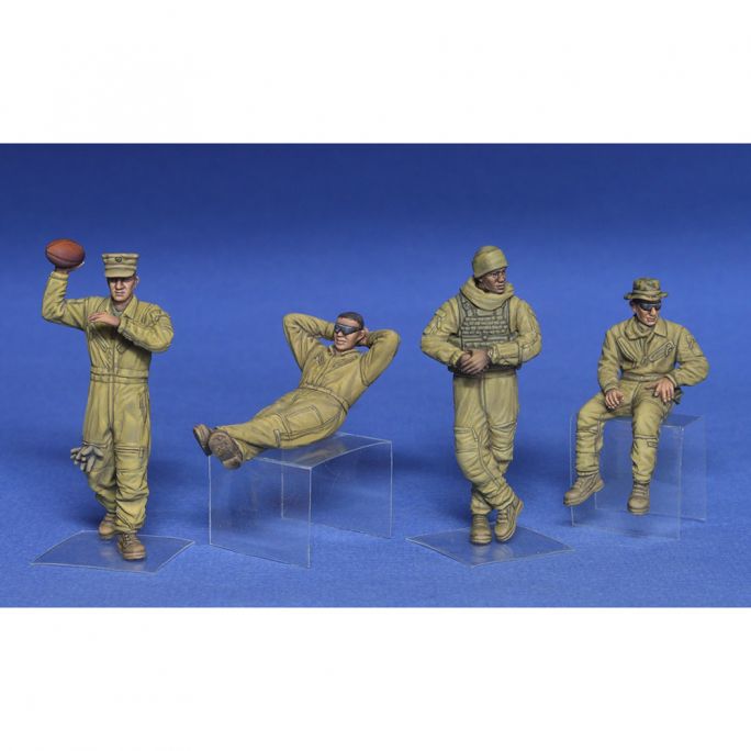 Figurine Garniture de char USMC. i. Repos - Miniart 37049 - 1/35