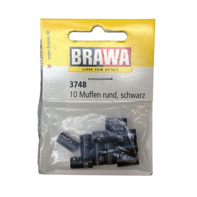 Bouchon cruciforme, ∅ 1,6 mm, Noir - Brawa 3748