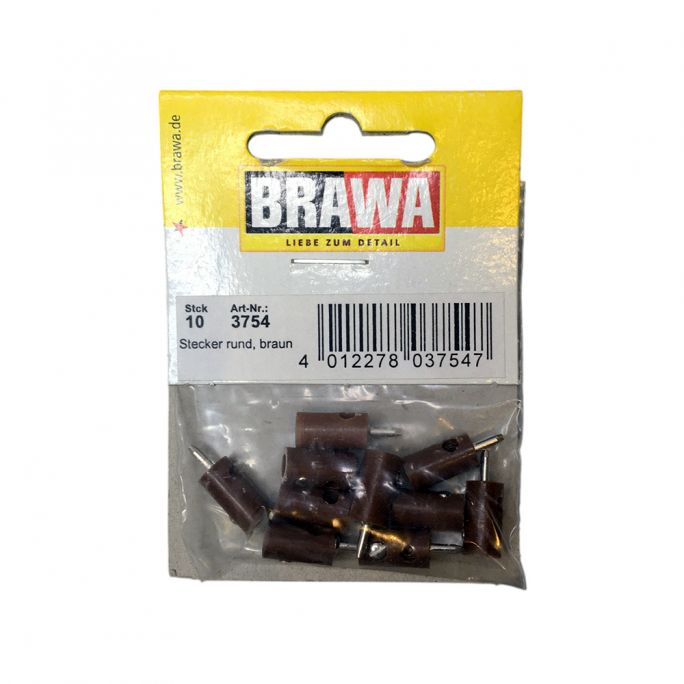 Bouchon cruciforme, ∅ 1,6 mm, Marron - Brawa 3754