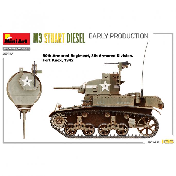 M3 Stuart Diesel - Miniart 35417 - 1/35