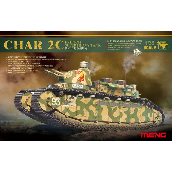 Char lourd français Char 2C - MENG TS-009 - 1/35