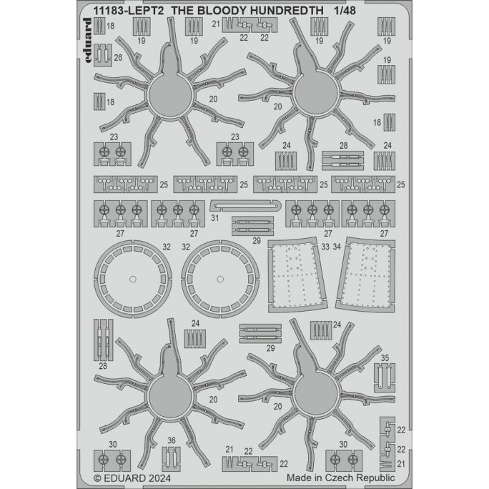 Avion B-17F Bloody Hundreath, 1943 - EDUARD 11183 - 1/48