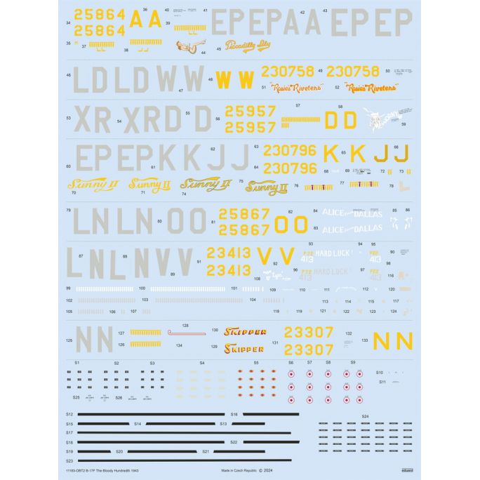 Avion B-17F Bloody Hundreath, 1943 - EDUARD 11183 - 1/48