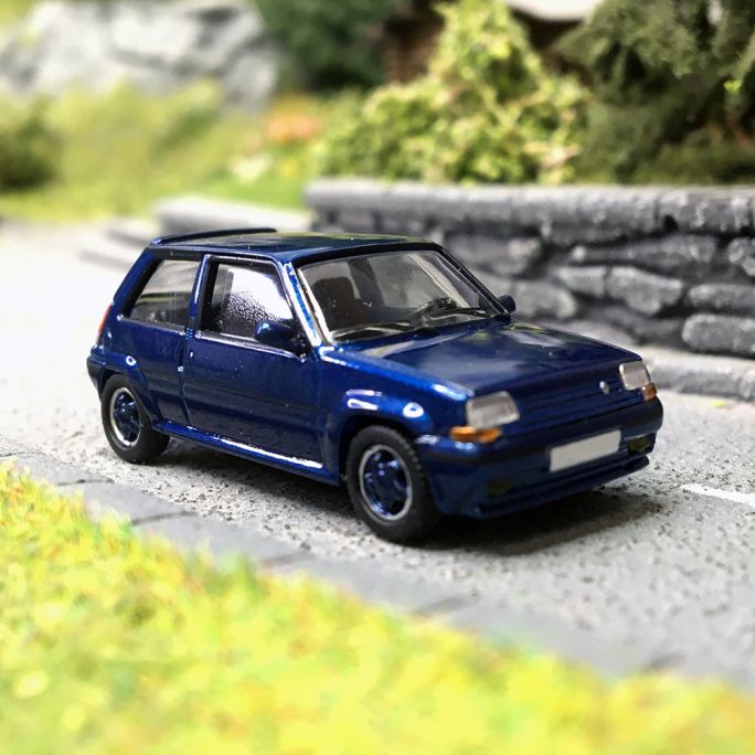 Renault 5 GT turbo phase 1, Bleue - PCX87 / SAI 7236 - HO 1/87