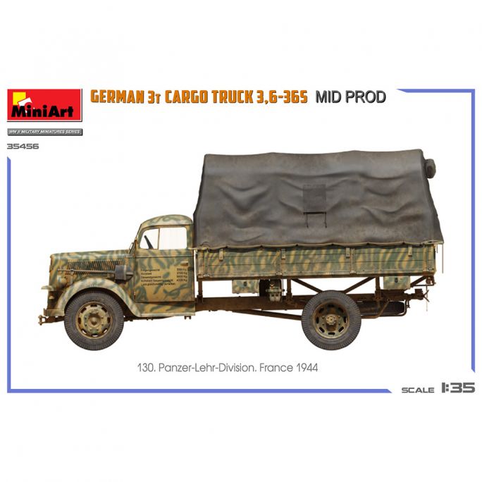 Camion allemand 3t, 3.6-365 - MINIART 35465 - 1/35