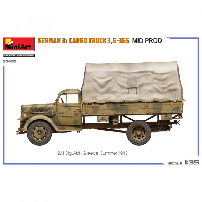 Camion allemand 3t, 3.6-365 - MINIART 35465 - 1/35