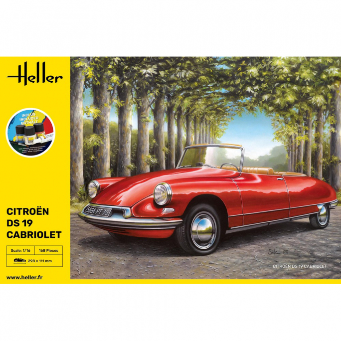 Cabriolet Citroën DS 19 - HELLER 80796 - 1/16