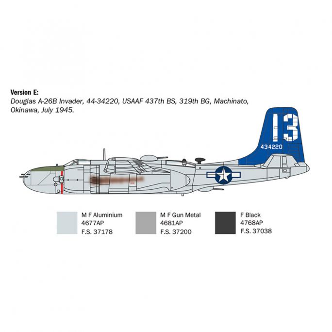 Avion A-26 B Invader - ITALERI 1274 - 1/72