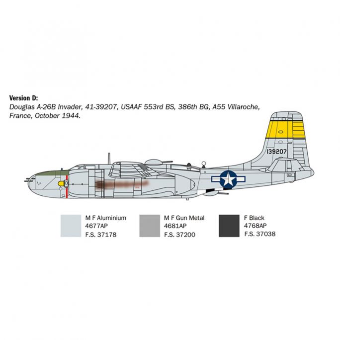 Avion A-26 B Invader - ITALERI 1274 - 1/72