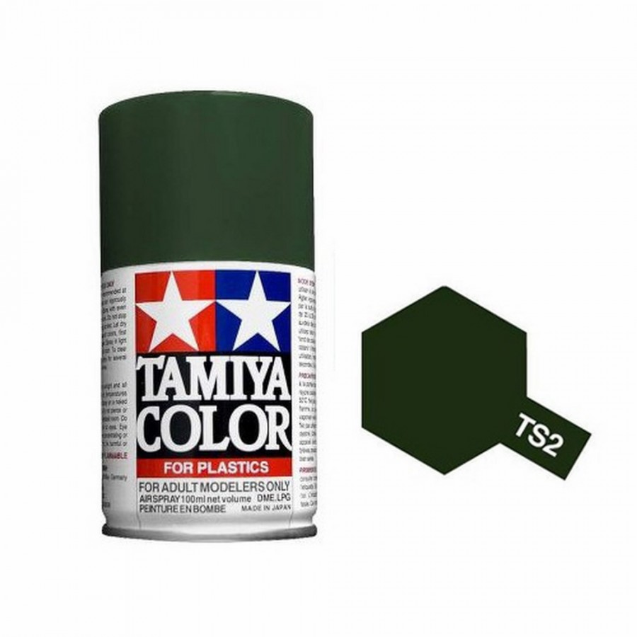 Vert foncé mat Spray de 100ml-TAMIYA TS2