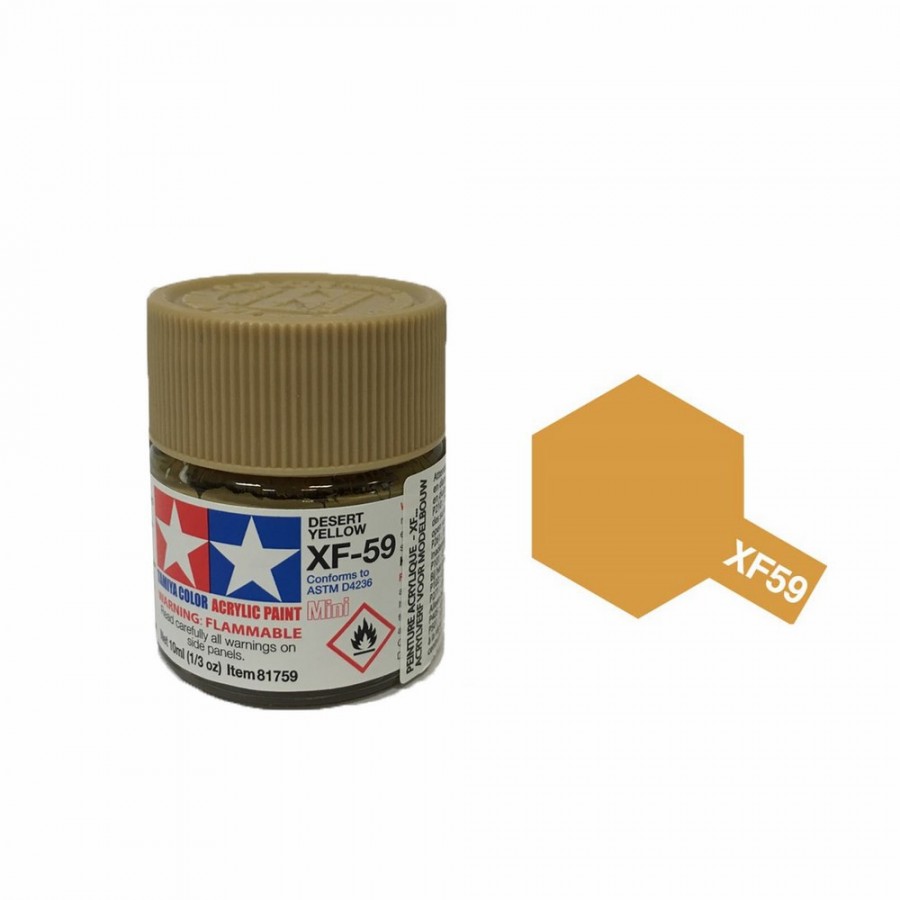 Jaune Désert mat pot de 10ml-TAMIYA XF59