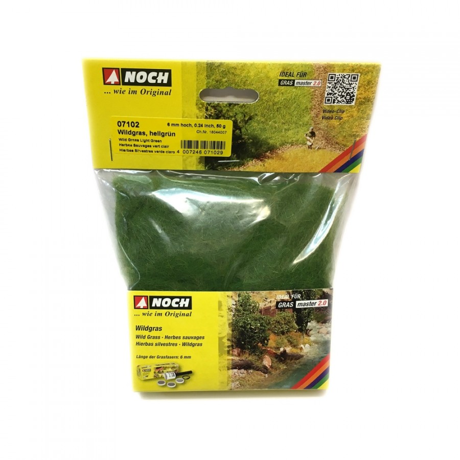 Flocages herbe sauvage vert clair 6mm 50g-Toutes échelles-NOCH 07102