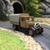 Berliet VSA - plateau baché Marron-HO-1/87-SAI RETRO 87 4821