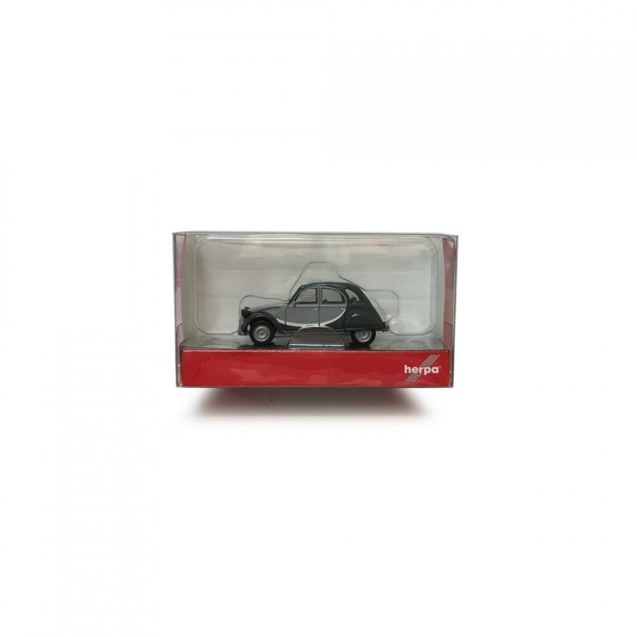 Citroën 2CV Charleston gris clair - gris foncé -HO-1/87-HERPA 020817-005