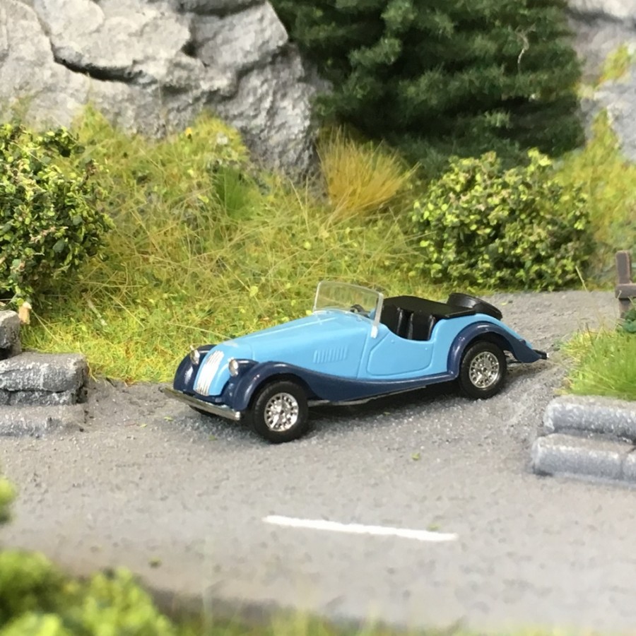 Morgan + 8 Bi-Ton Bleu-HO 1/87-BUSCH 47145