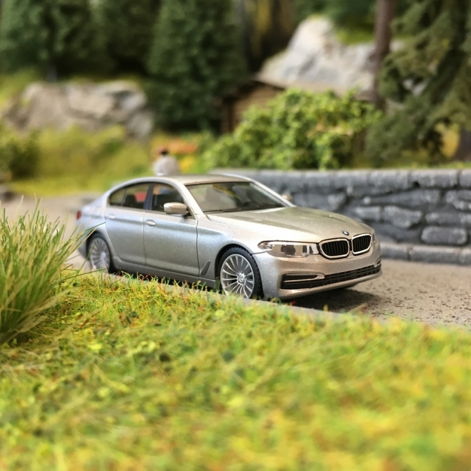 BMW Série 5 Limo Gris Glacier-HO 1/87-HERPA 430692-002