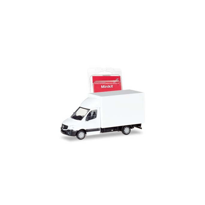 Mercedes Benz Sprinter avec caisse Blanc Kit-HO 1/87-HERPA 13437