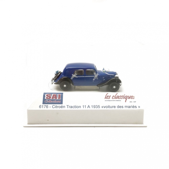 Citroën Traction 11A 1935 voiture des mariés-HO 1/87-SAI 6176