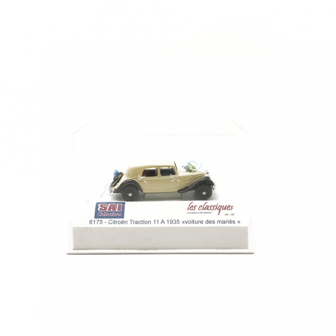 Citroën Traction 11A 1935 voiture des mariés-HO 1/87-SAI 6175