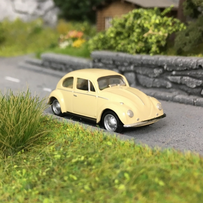 VW Coccinelle / Beetle Beige-HO 1/87-HERPA 22361-007